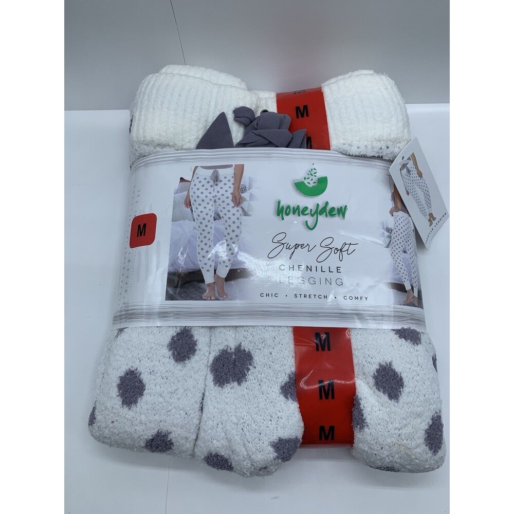 Honeydew Super soft Chenille Leggings Pajama Pants Polka Dot Women M New